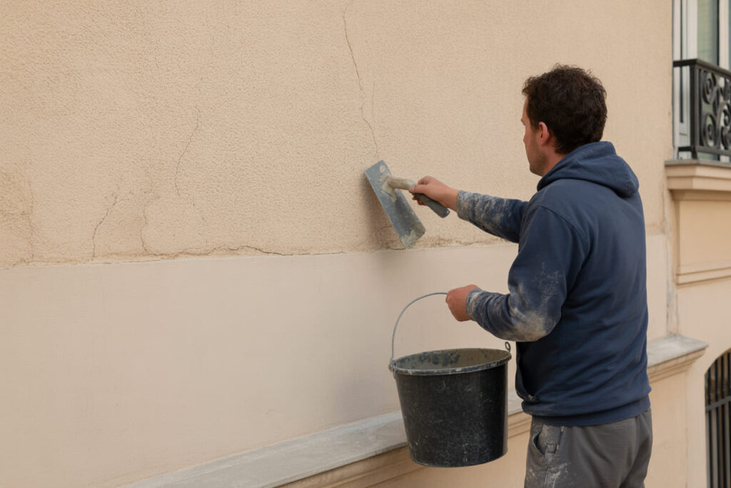 Un travail soigné de préparation de peinture pour un résultat durable à Marmande