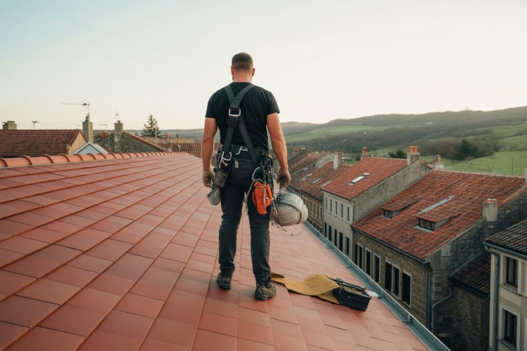 travaux de couverture sur la ville de Marmande